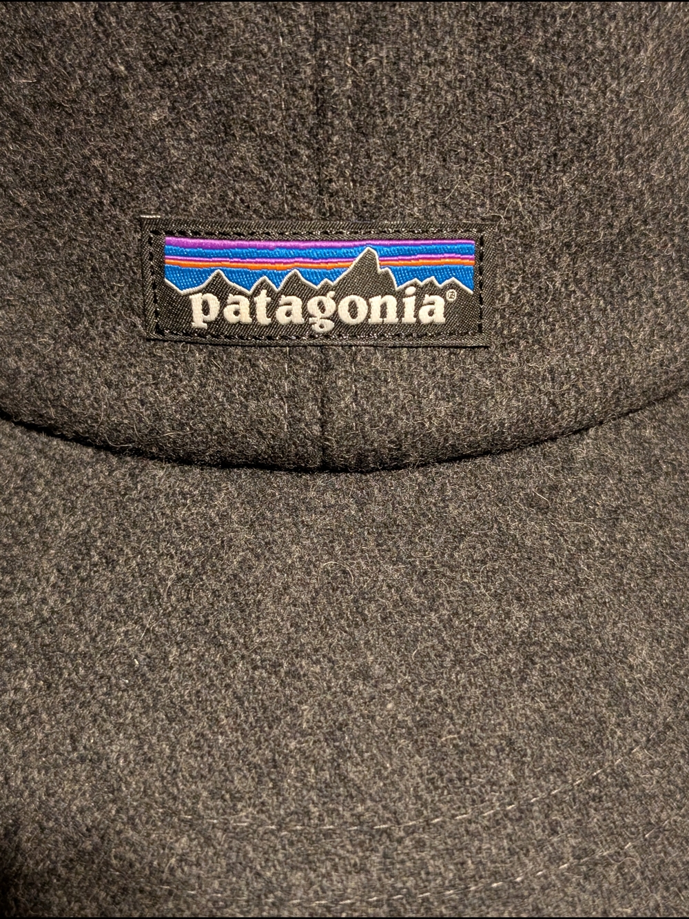 Patagonia Gray Wool Blend With Fleece Earflap Cap - Picture 2 of 7